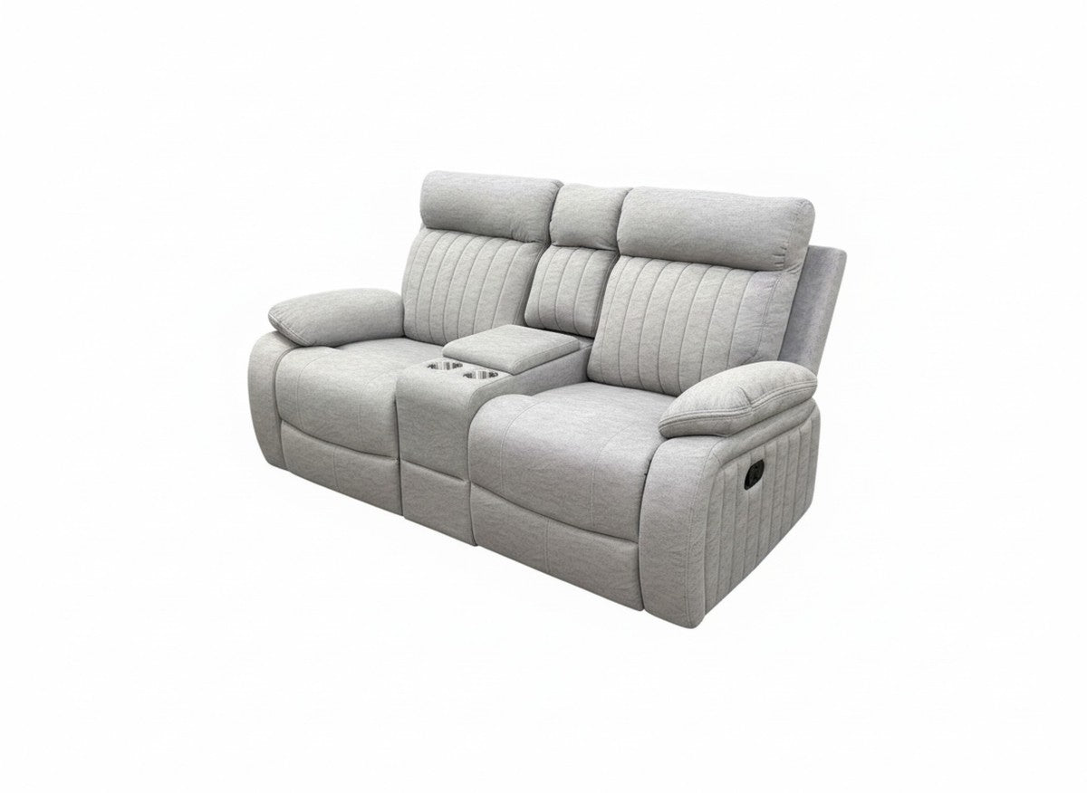 Elyse reclining loveseat in stone