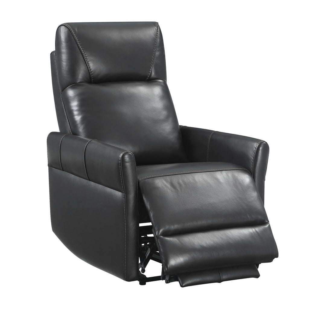 Dual Power Recliner with Power Headrest - Leather Match