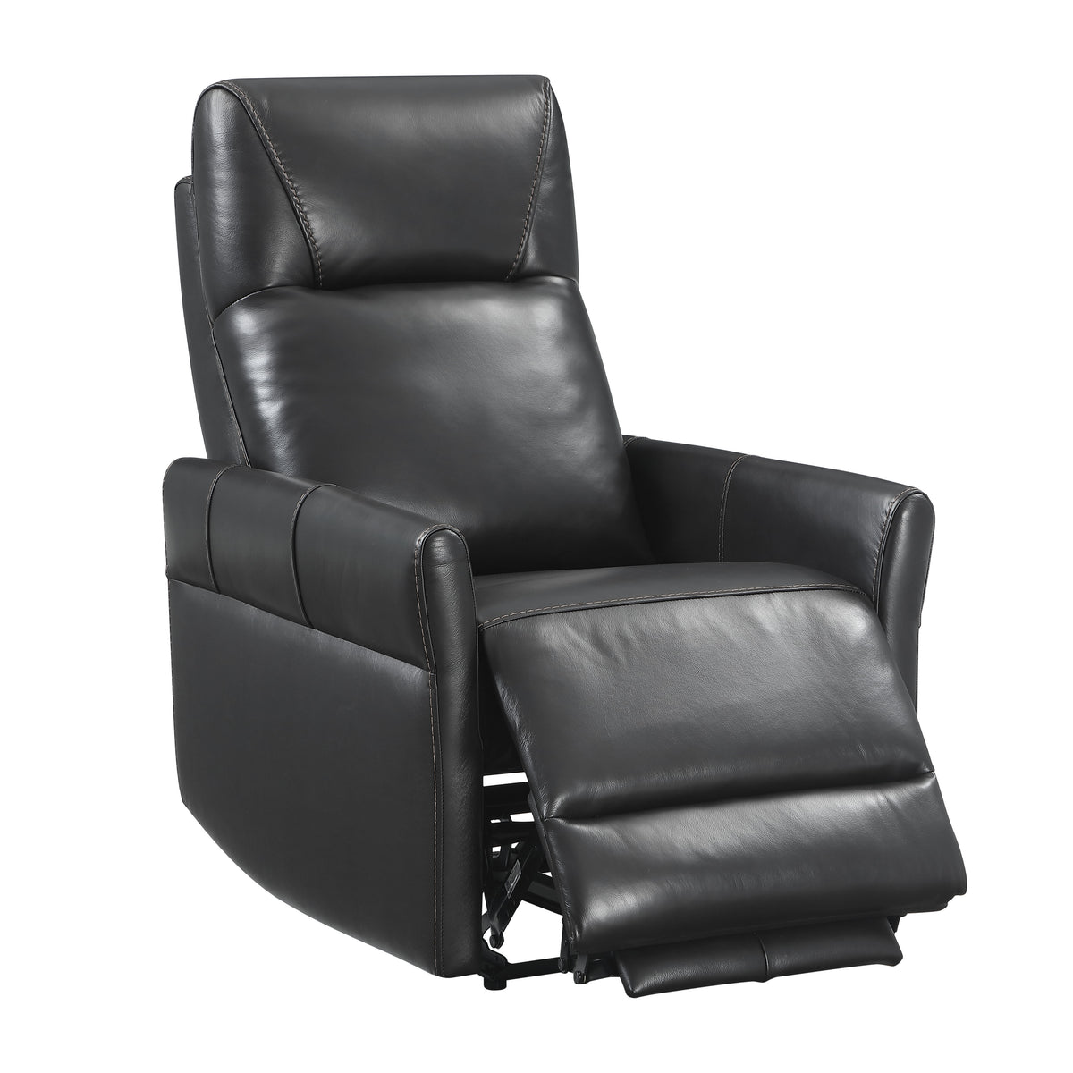 Dual Power Recliner with Power Headrest - Leather Match