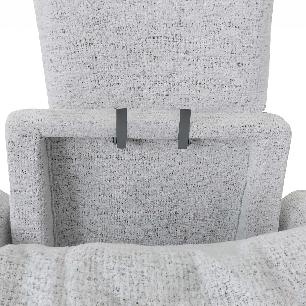 Rounded Swivel Glider Recliner - Sahara Arctic