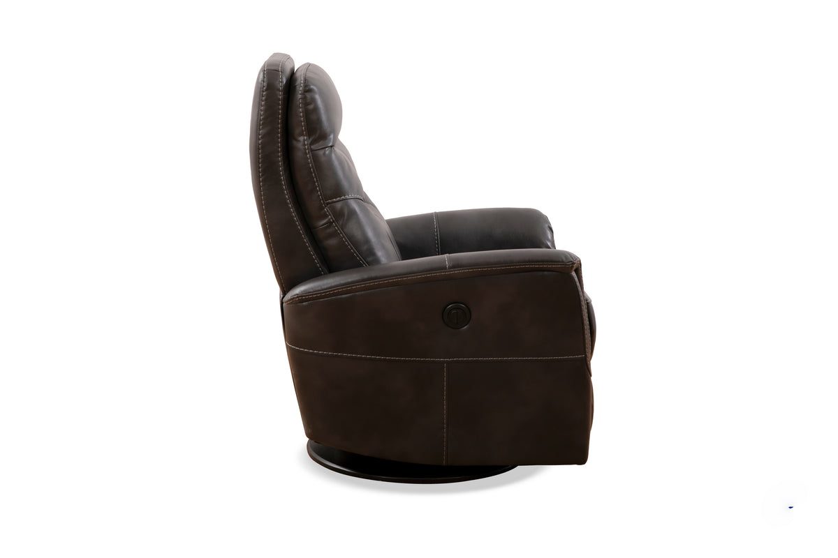 Power Recliner - Leather Match