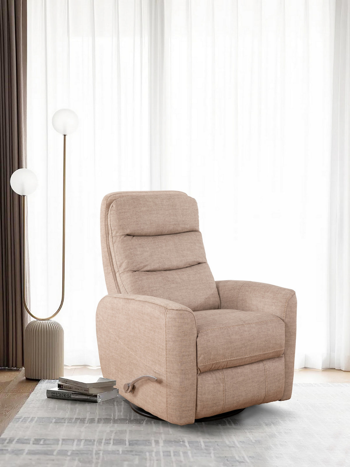 Swivel Glider Recliner - Fabric
