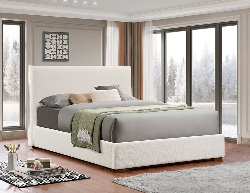 Boucle Bed Frame - Ivory