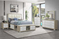 Emma Natural & White Complete Bedroom Set