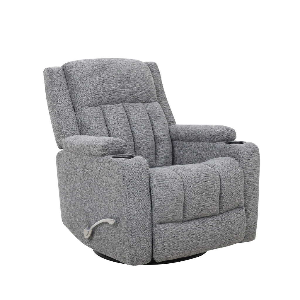 Swivel Glider Recliner with Cup Holders