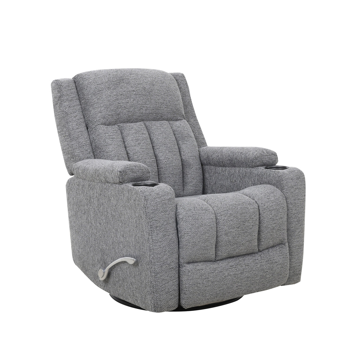 Swivel Glider Recliner with Cup Holders