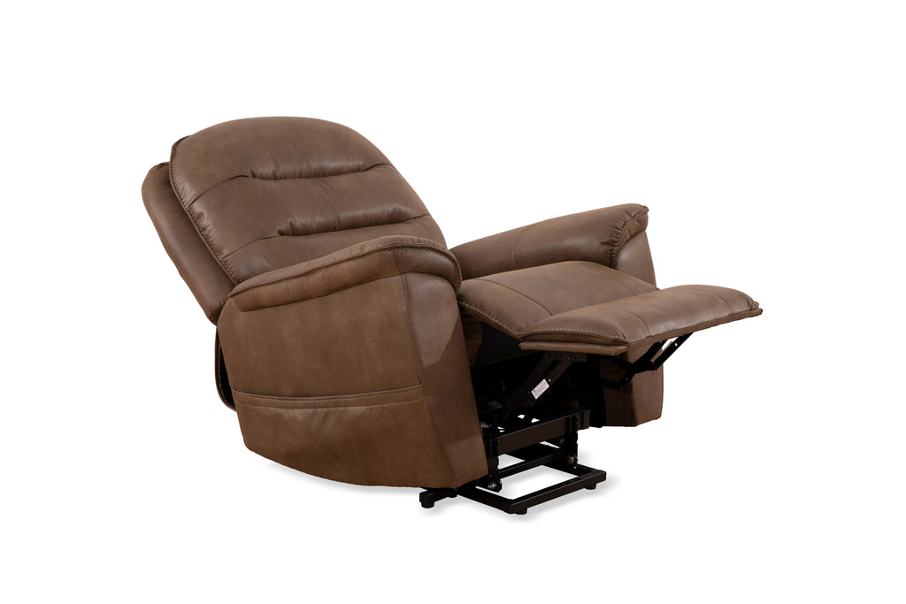 Power Lift Chair - Brown Leather Match