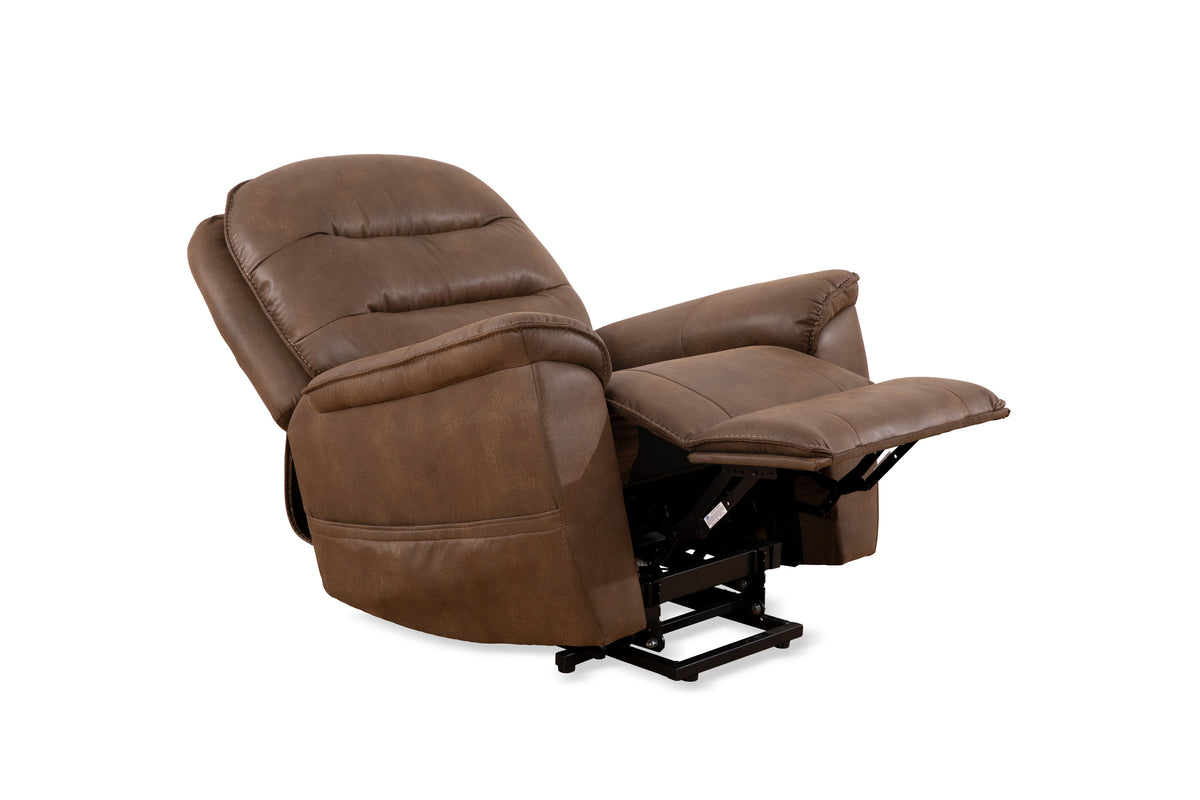 Power Lift Chair - Brown Leather Match