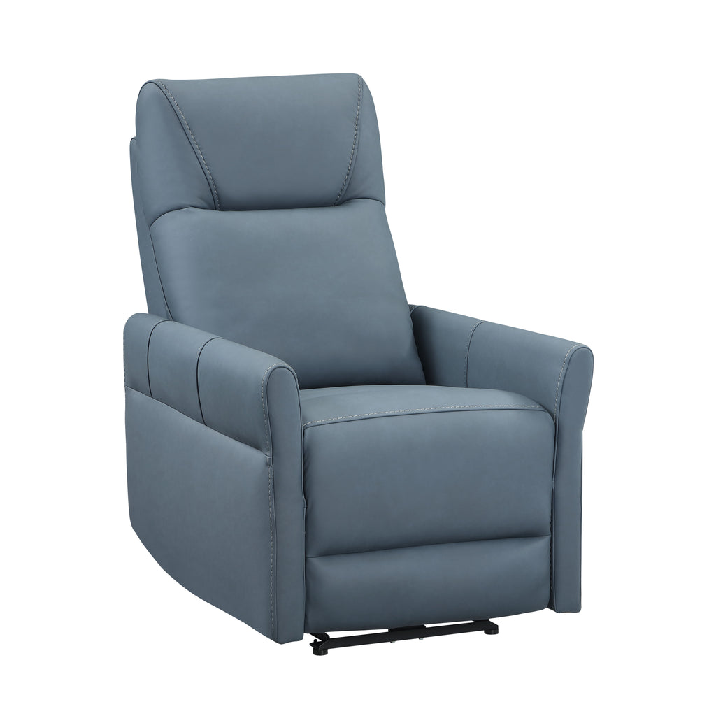Dual Power Recliner with Power Headrest - Leather Match