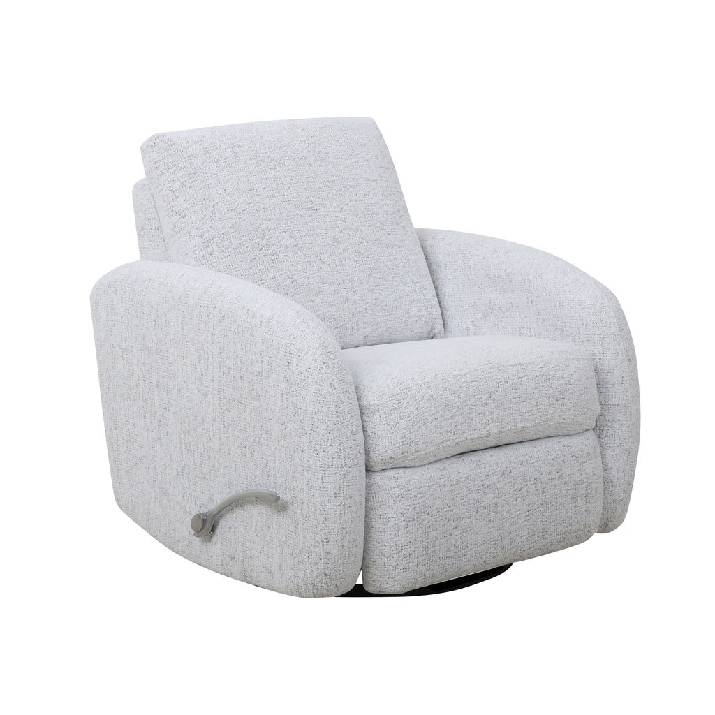 Rounded Swivel Glider Recliner - Sahara Arctic