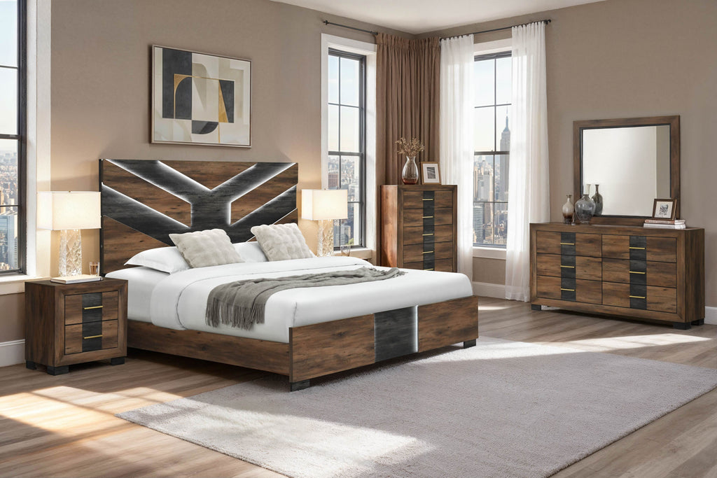 Optimus LED Bedroom Set