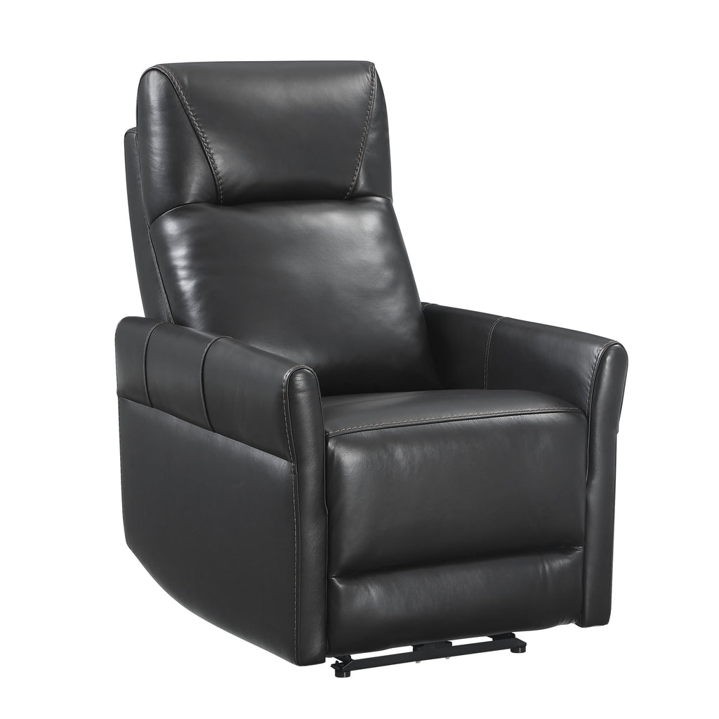 Dual Power Recliner with Power Headrest - Leather Match