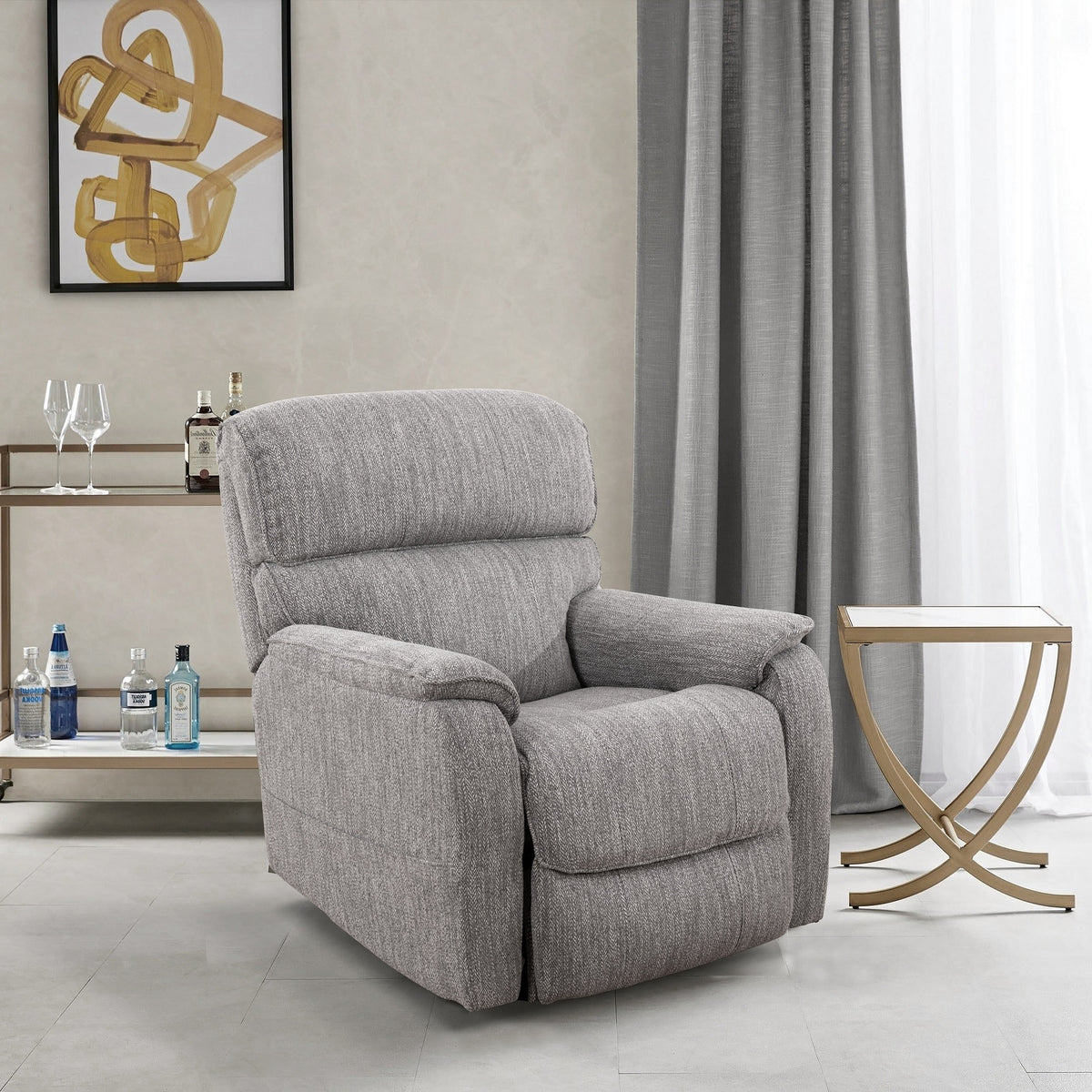 Power Lift Chair - Grey Fabric