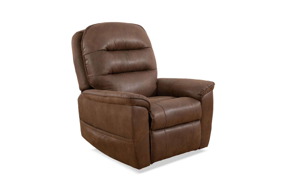 Power Lift Chair - Brown Leather Match