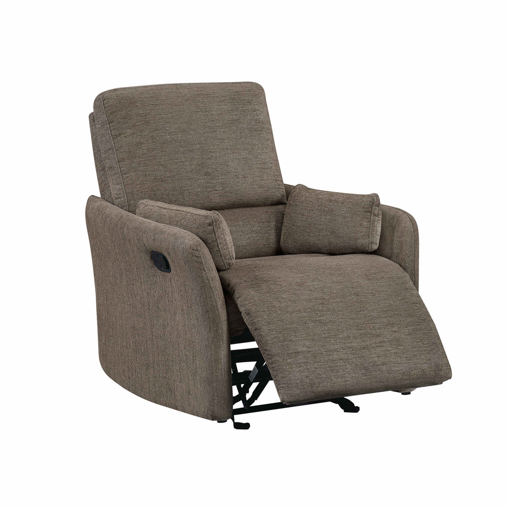 Soft-Touch Fabric Recliner Chair