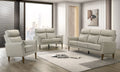 Leather-Look High-Back Sofa Set