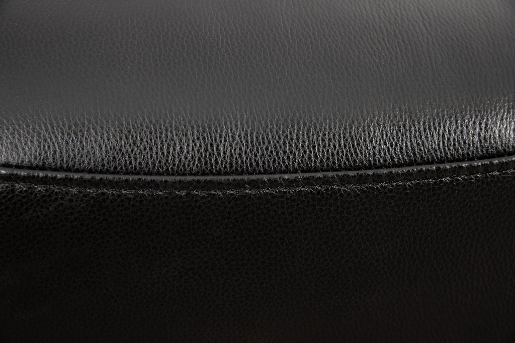 Diamond-Stitched Swivel Glider Recliner - Leather Match