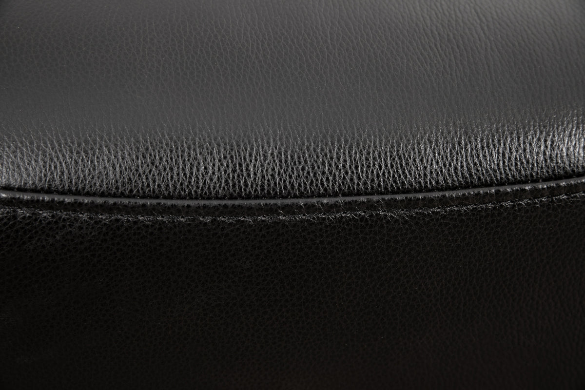 Diamond-Stitched Swivel Glider Recliner - Leather Match