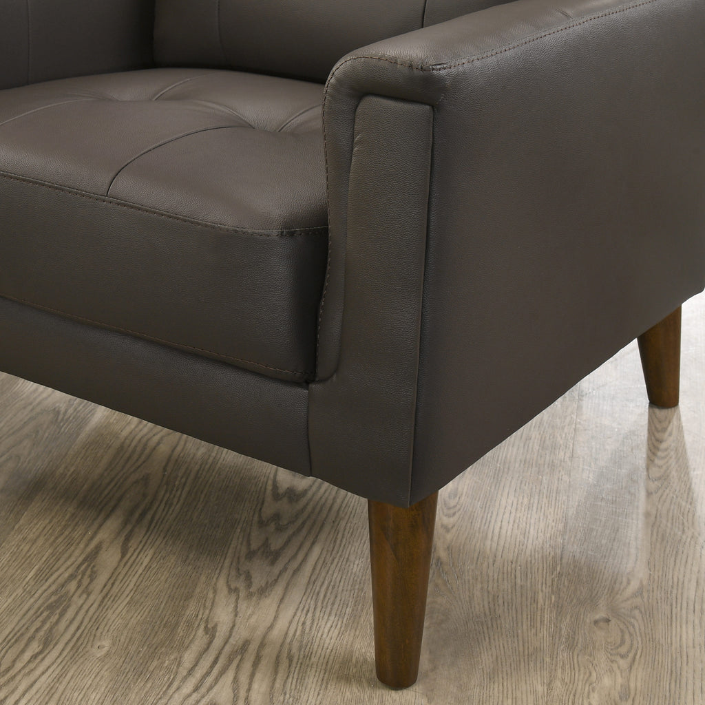 Leather-Look High-Back Sofa Set