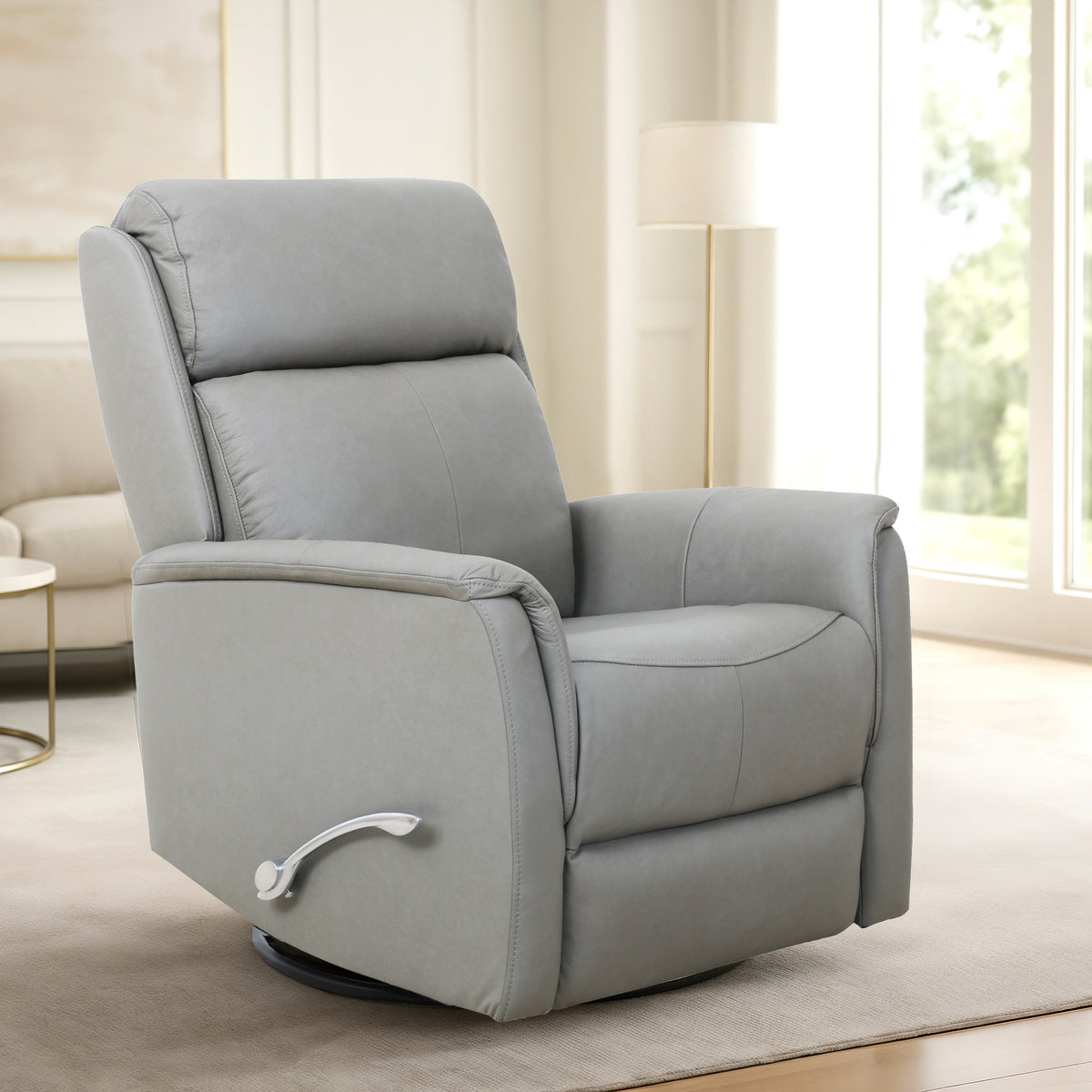 Glider Rocker Recliner - Top-Grain Leather Match