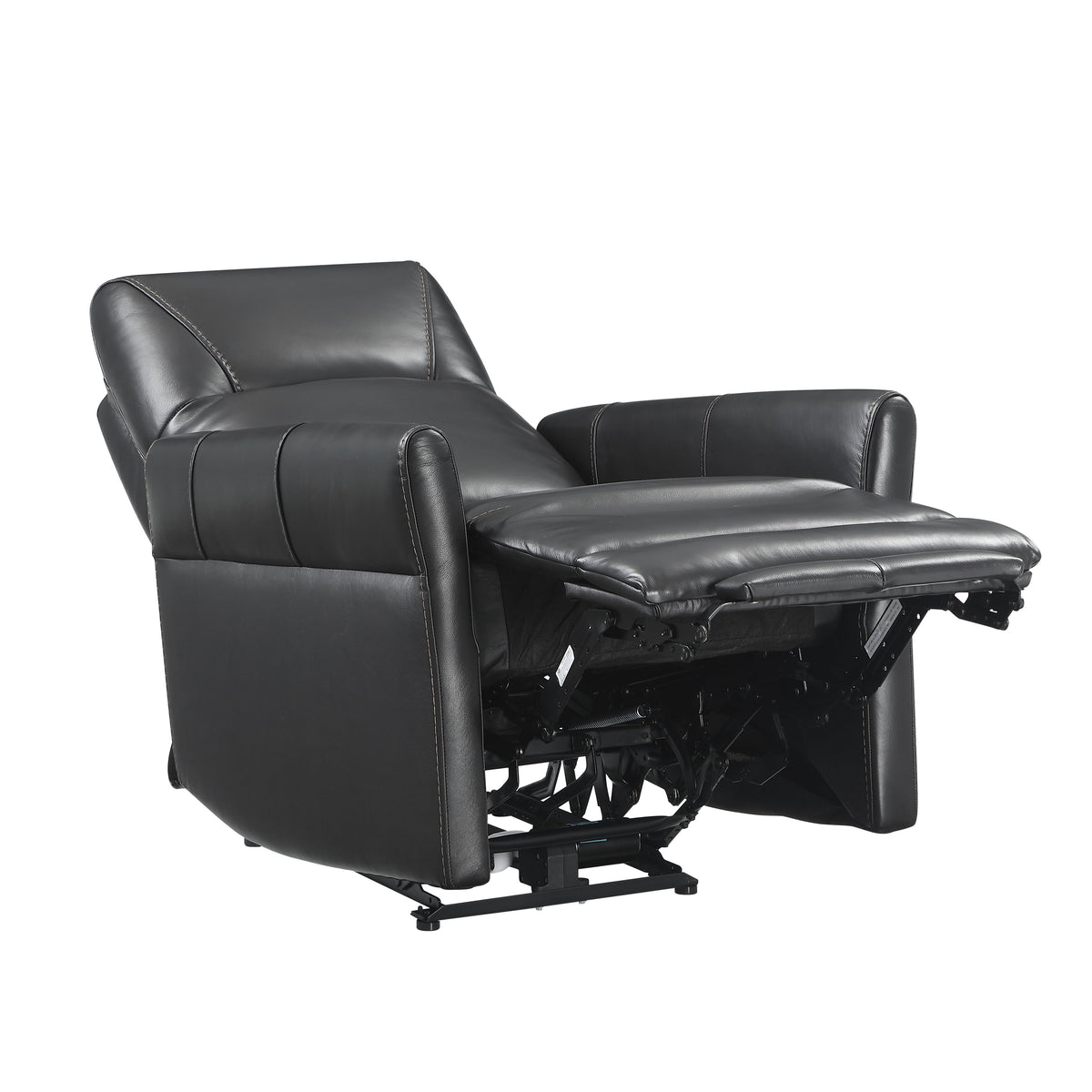 Dual Power Recliner with Power Headrest - Leather Match
