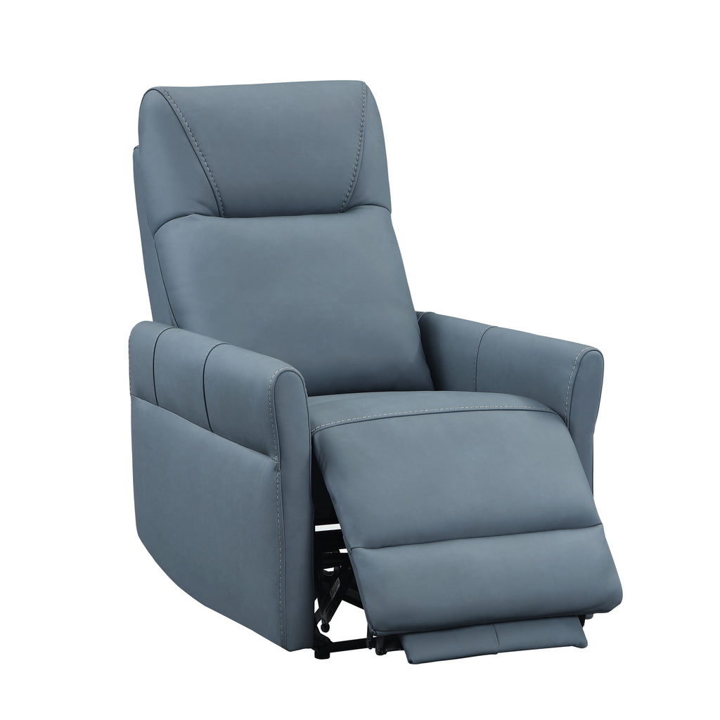 Dual Power Recliner with Power Headrest - Leather Match