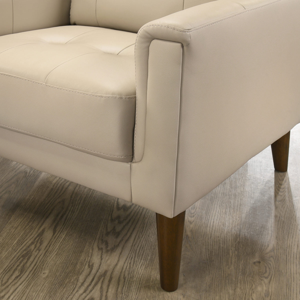 Leather-Look High-Back Sofa Set