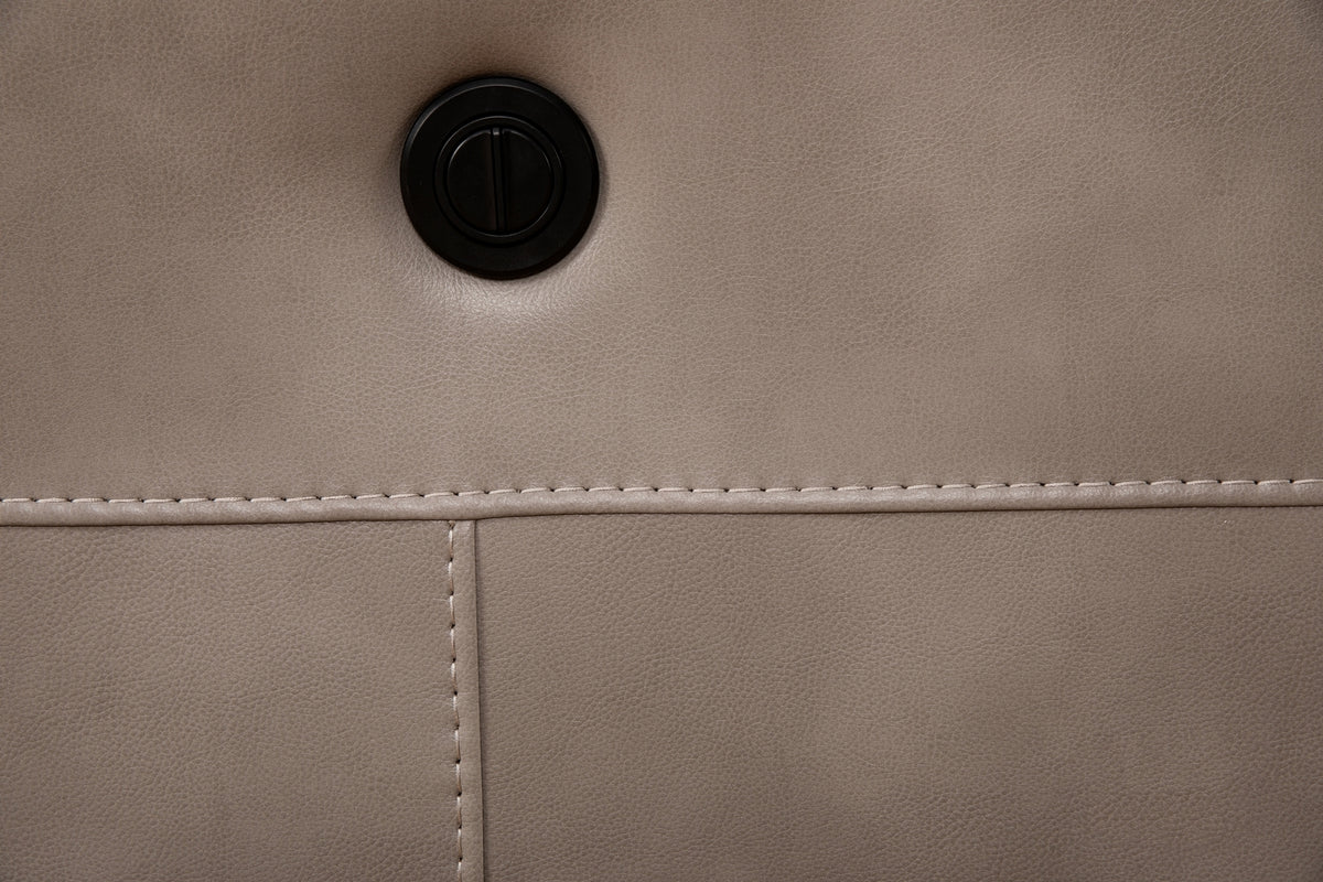 Power Recliner - Leather Match
