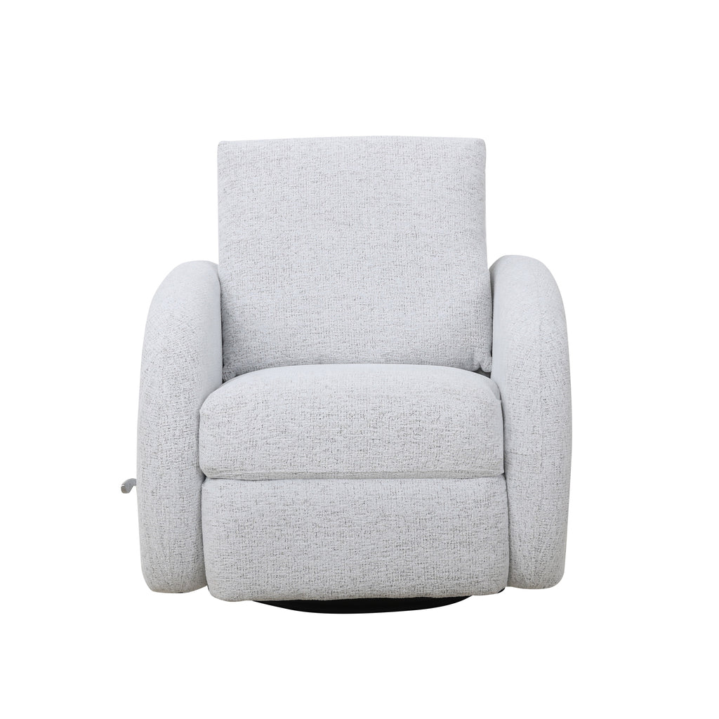 Rounded Swivel Glider Recliner - Sahara Arctic