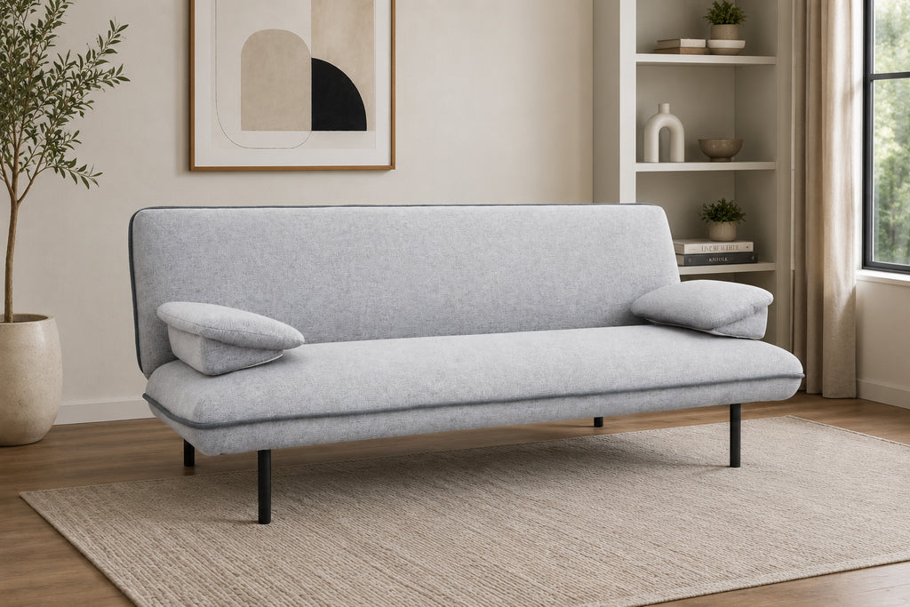 Light Grey Memory Foam Sofa Bed