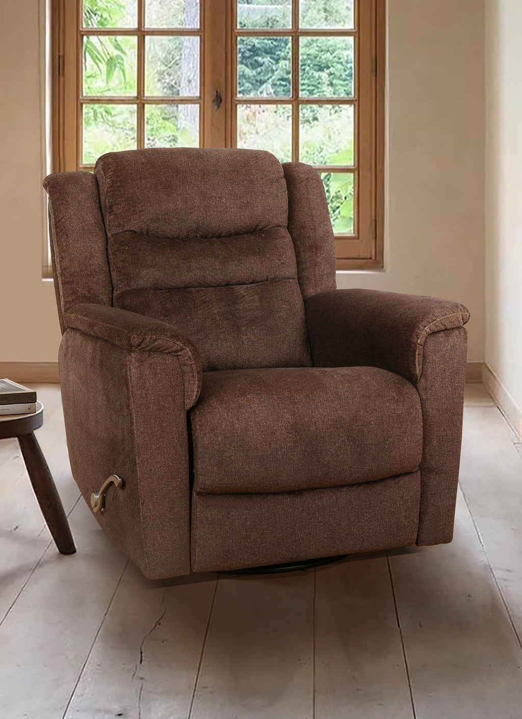 Plush Fabric Recliner