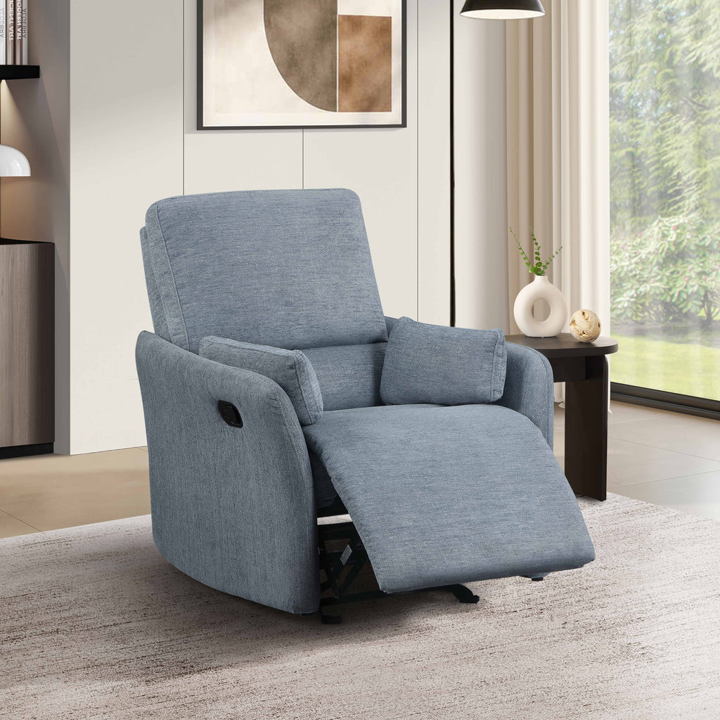 Soft-Touch Fabric Recliner Chair