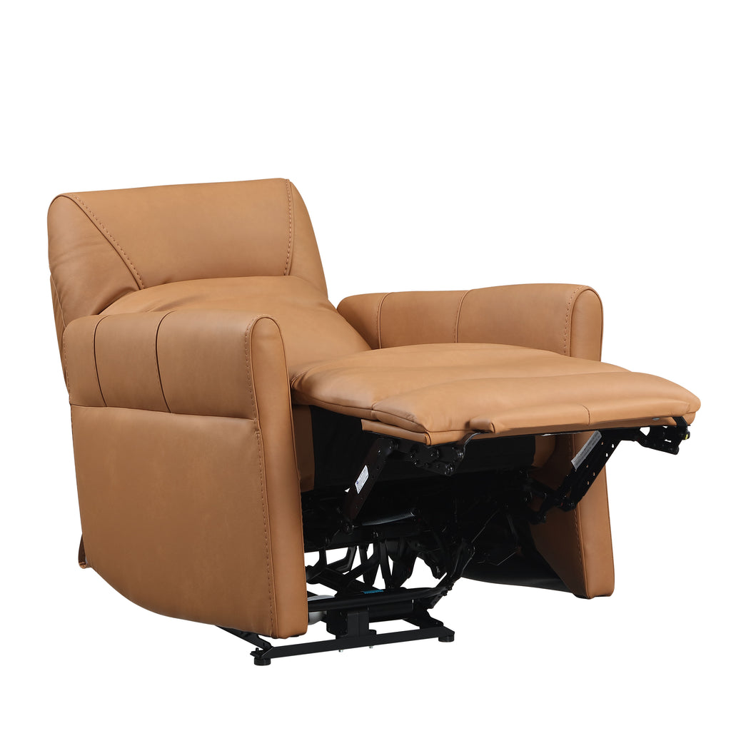 Dual Power Recliner with Power Headrest - Leather Match
