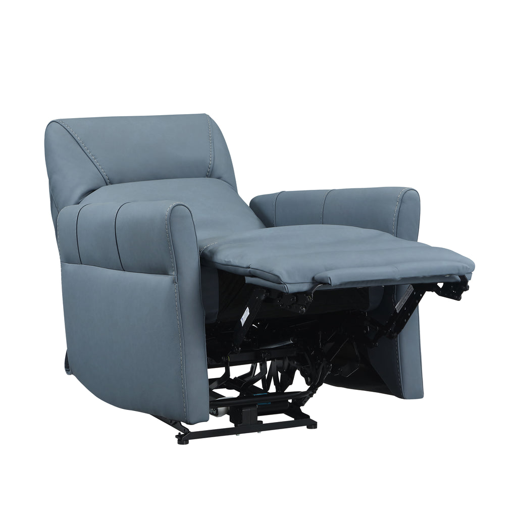 Dual Power Recliner with Power Headrest - Leather Match
