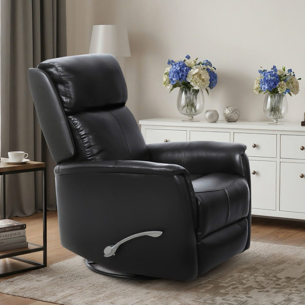 Glider Rocker Recliner - Top-Grain Leather Match