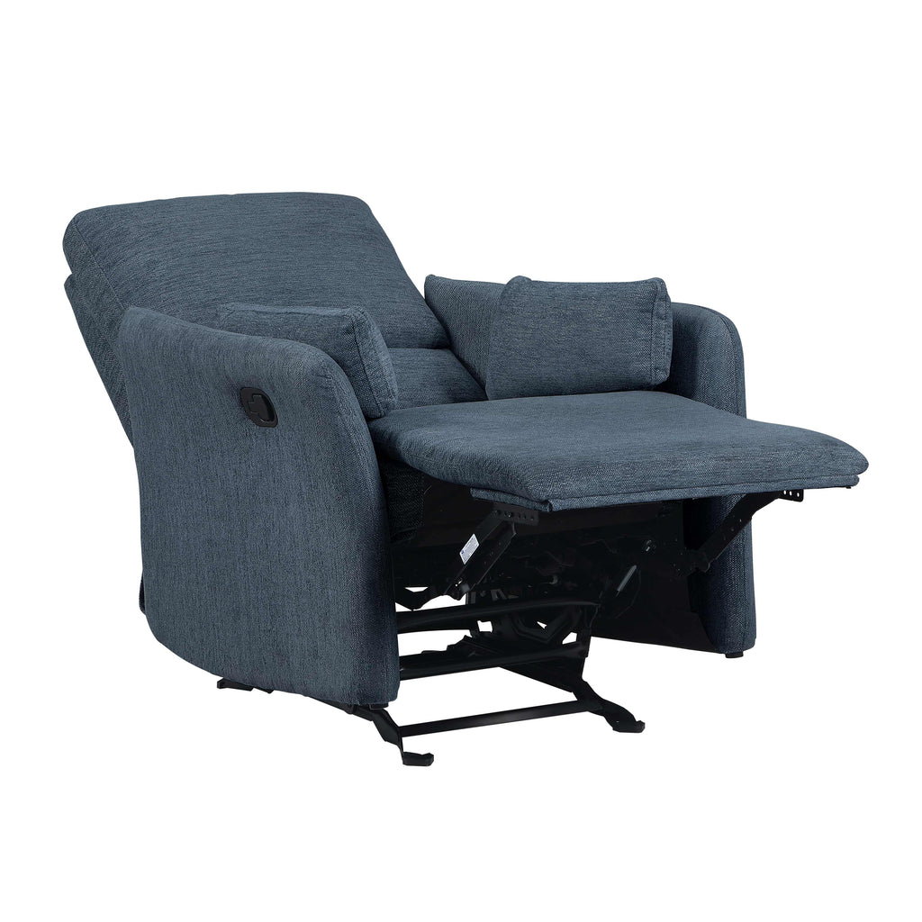 Soft-Touch Fabric Recliner Chair