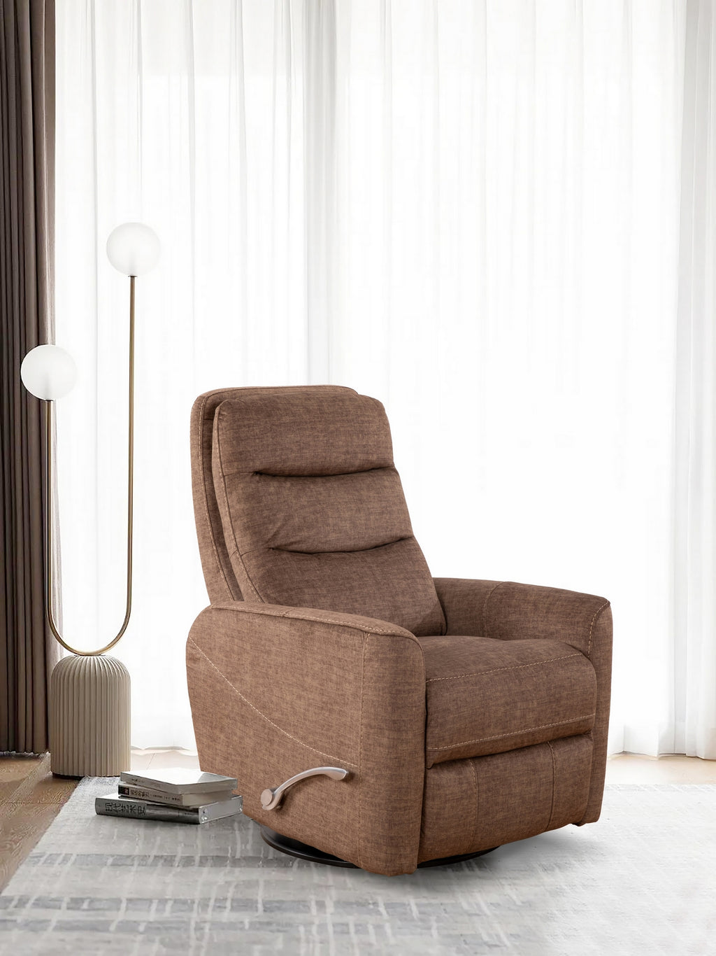 Swivel Glider Recliner - Fabric