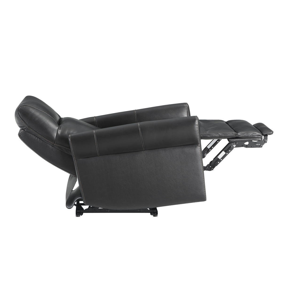 Dual Power Recliner with Power Headrest - Leather Match