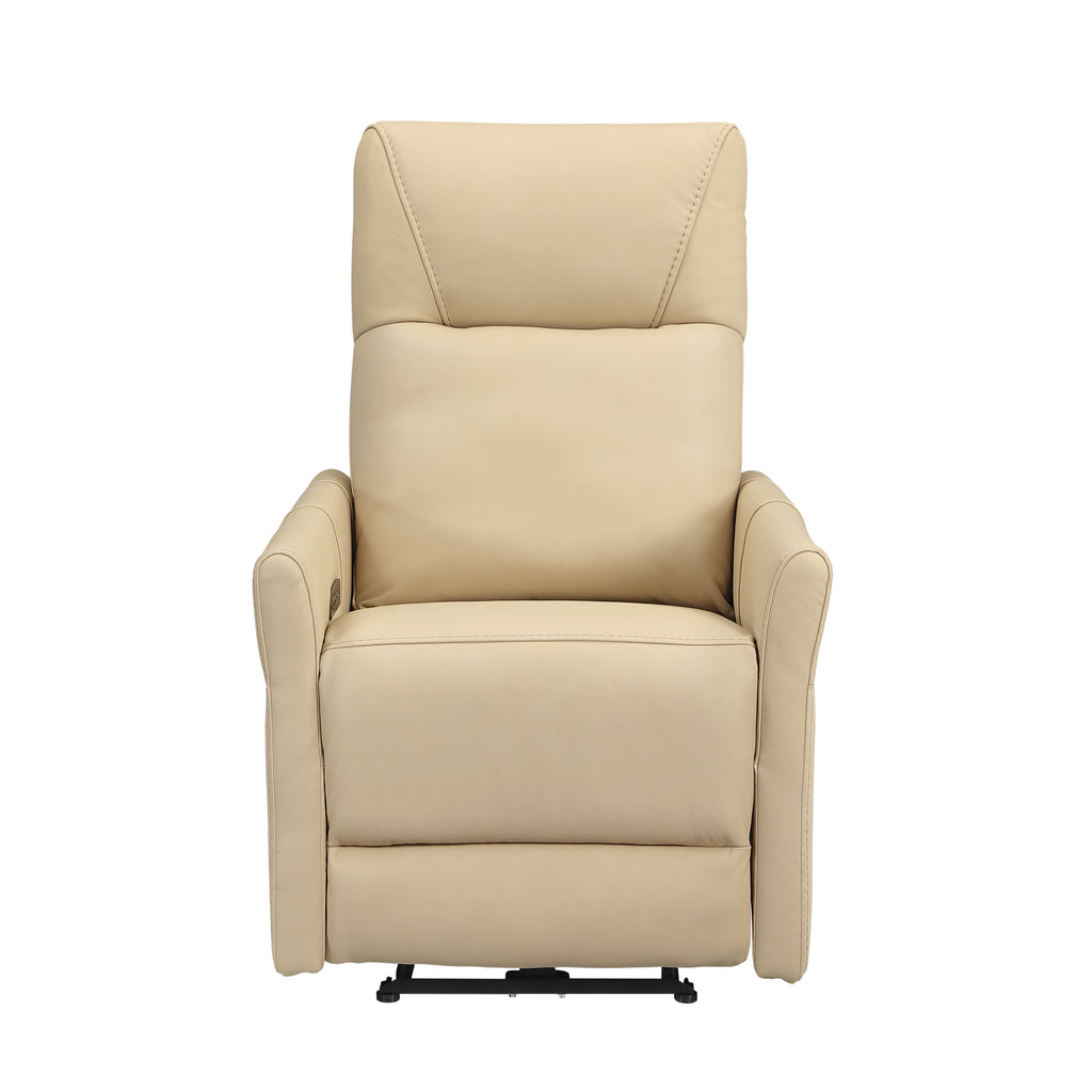 Dual Power Recliner with Power Headrest - Leather Match