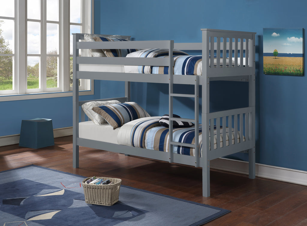 Mission Twin over Twin Bunk Bed - Converts to Two Beds