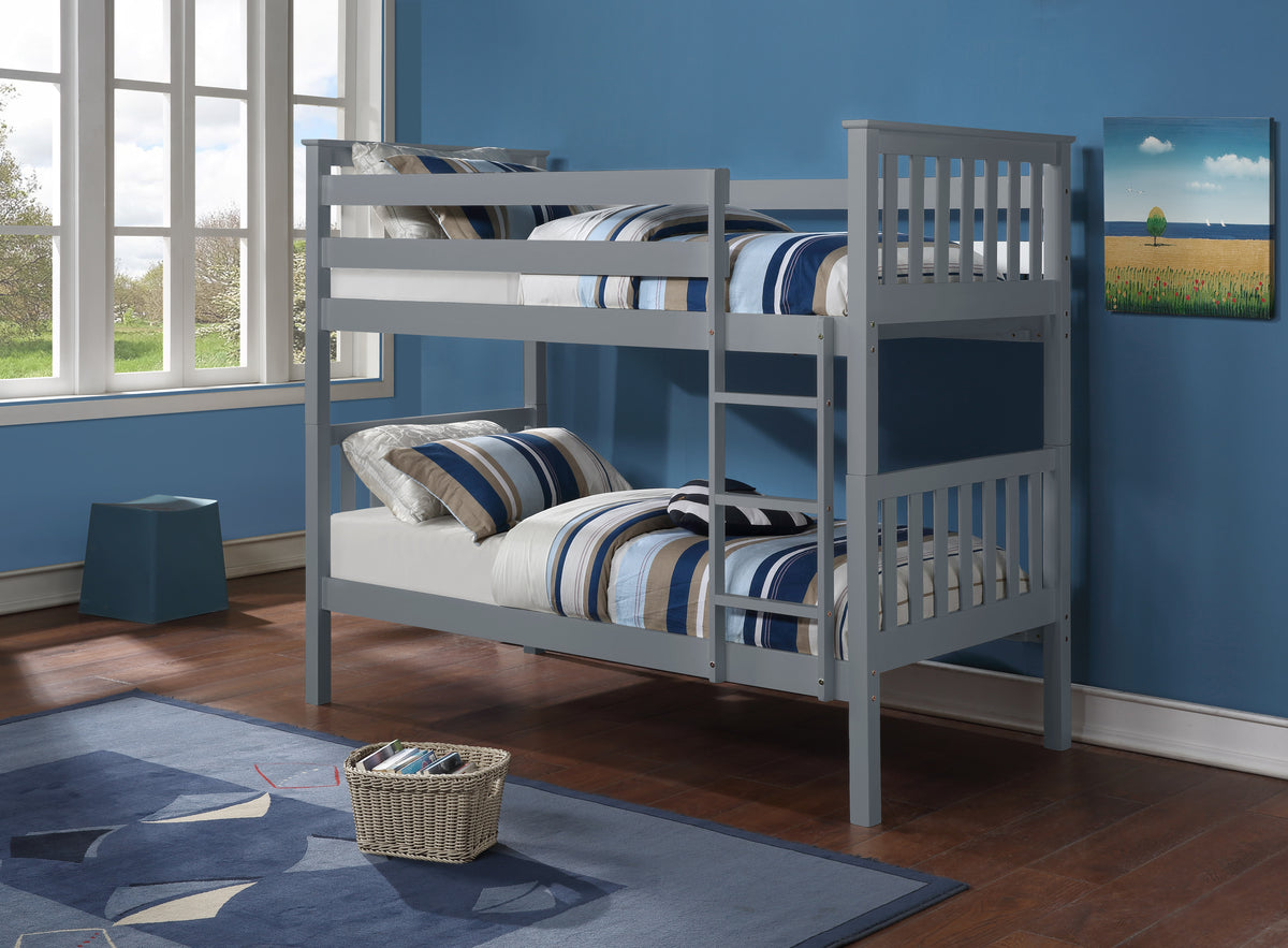Mission Twin over Twin Bunk Bed - Converts to Two Beds