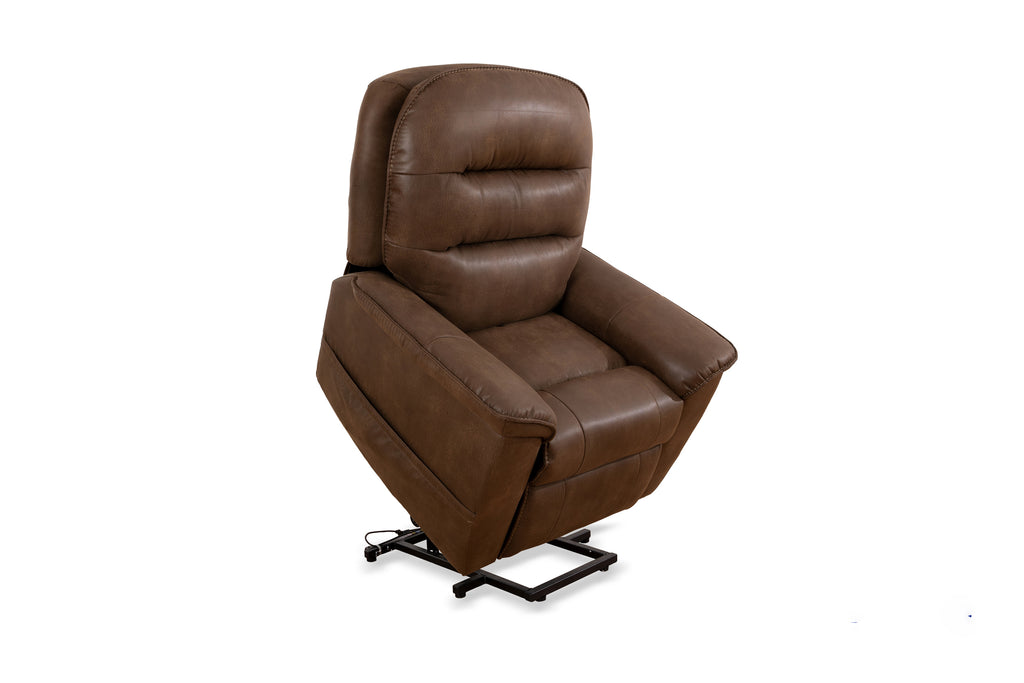 Power Lift Chair - Brown Leather Match