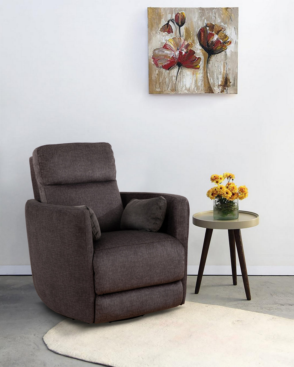 Recliner with Lumbar Pillow