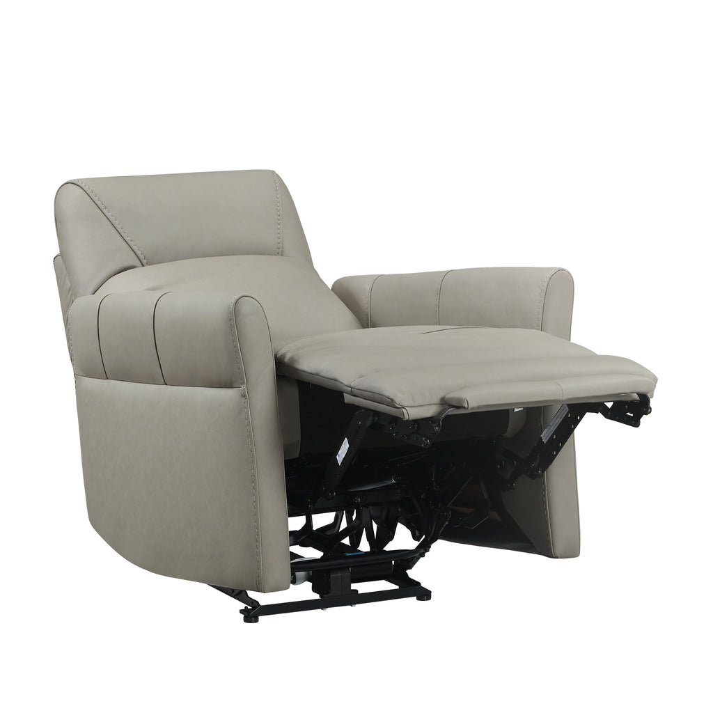 Dual Power Recliner with Power Headrest - Leather Match