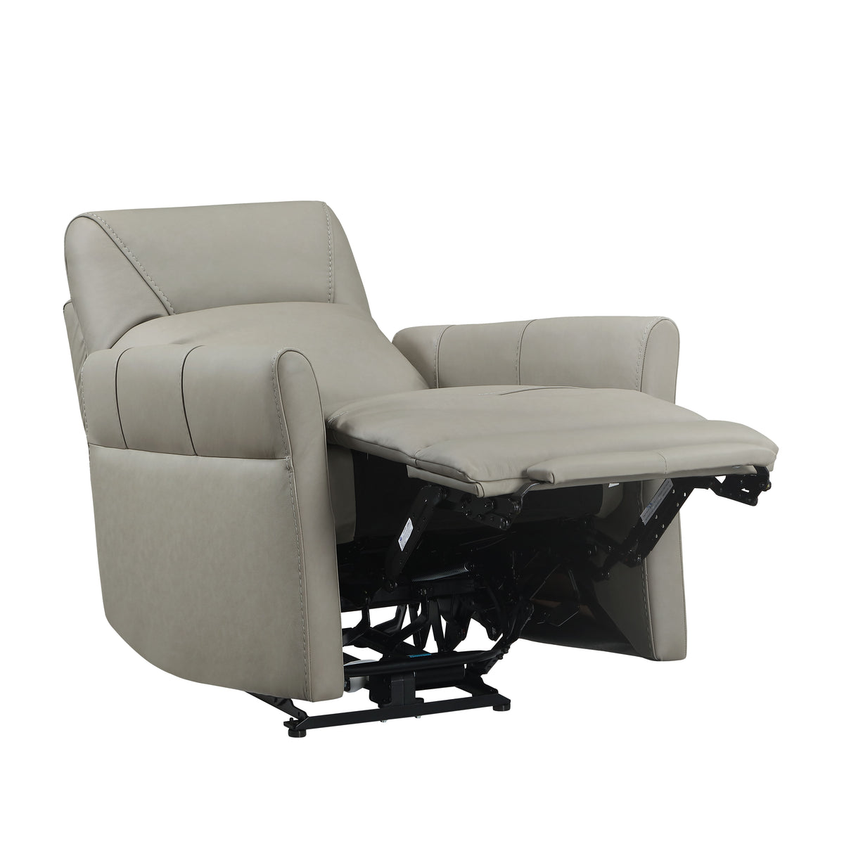 Dual Power Recliner with Power Headrest - Leather Match
