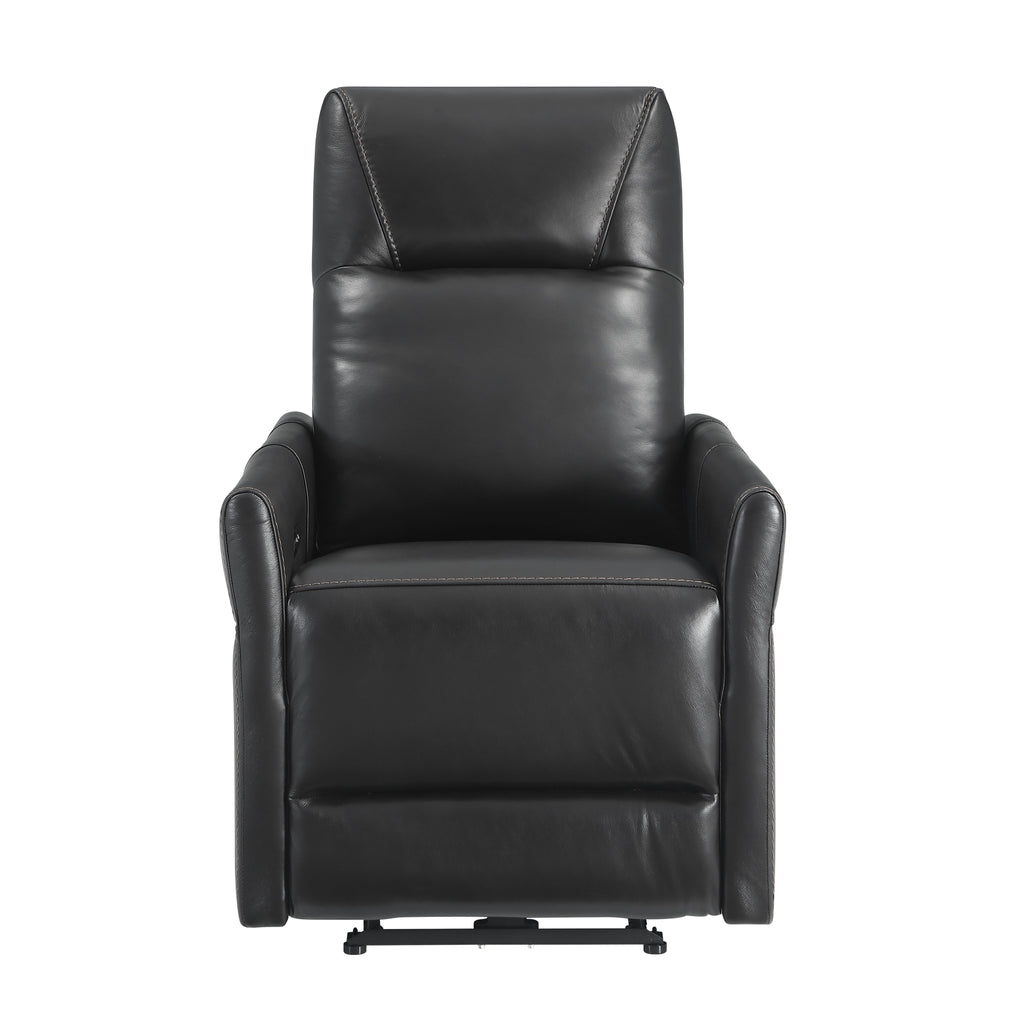 Dual Power Recliner with Power Headrest - Leather Match