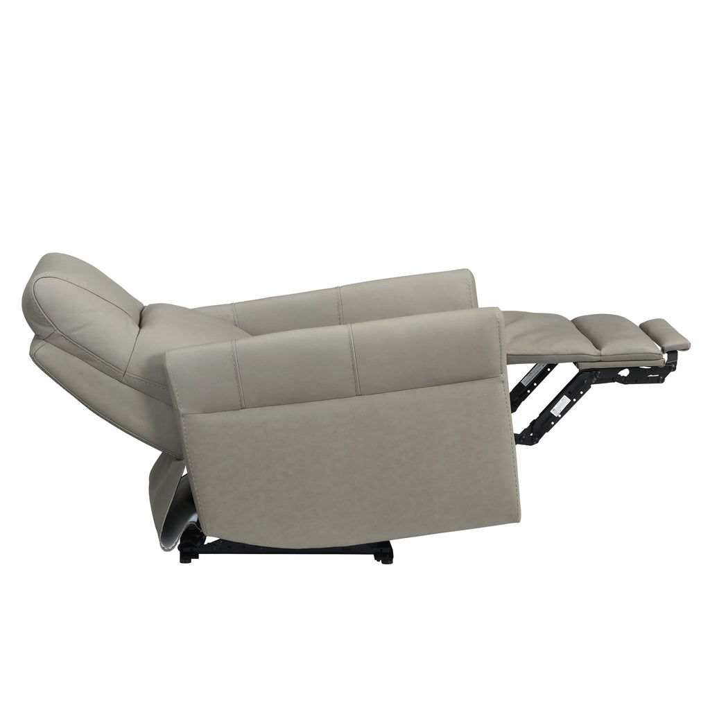 Dual Power Recliner with Power Headrest - Leather Match
