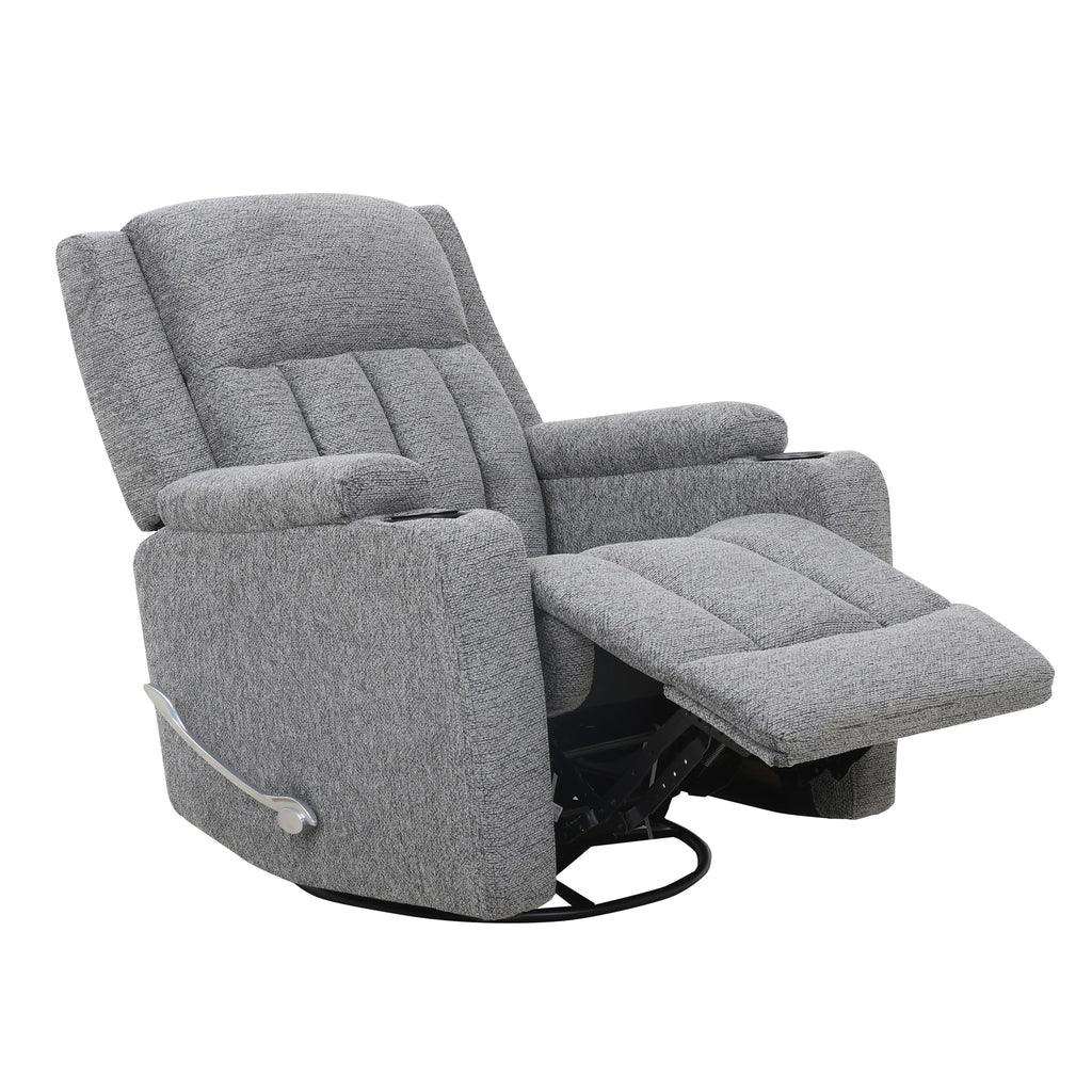 Swivel Glider Recliner with Cup Holders