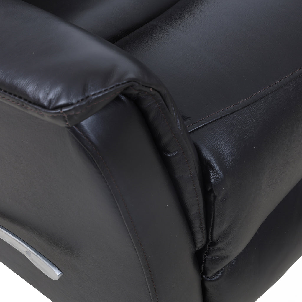 Glider Rocker Recliner - Top-Grain Leather Match