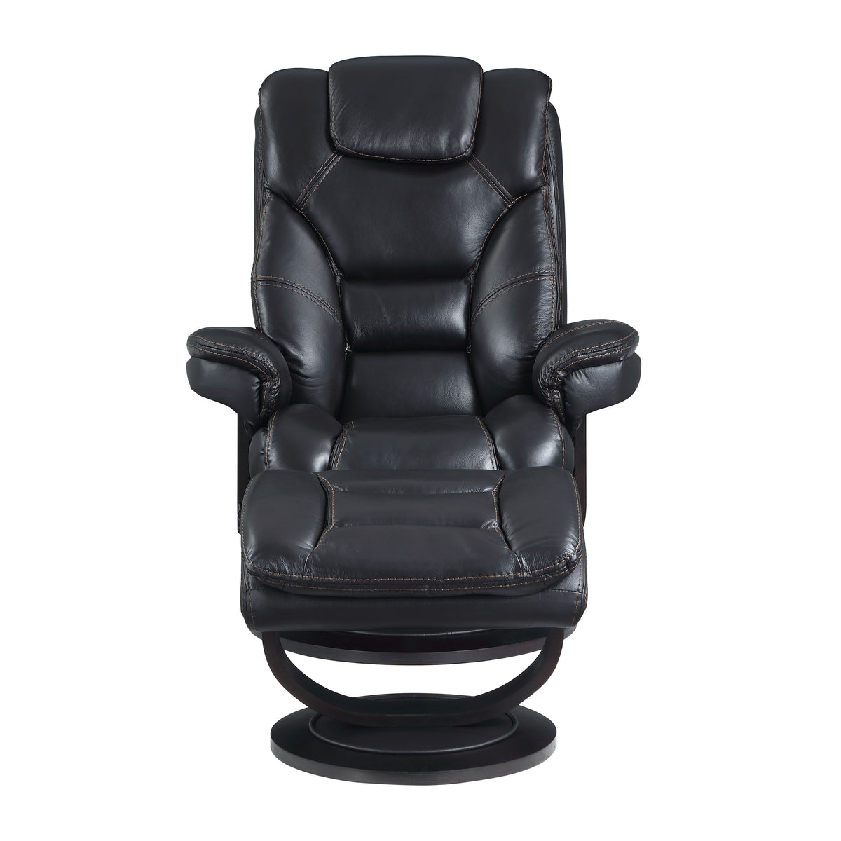 Scandinavian Swivel Recliner with Ottoman